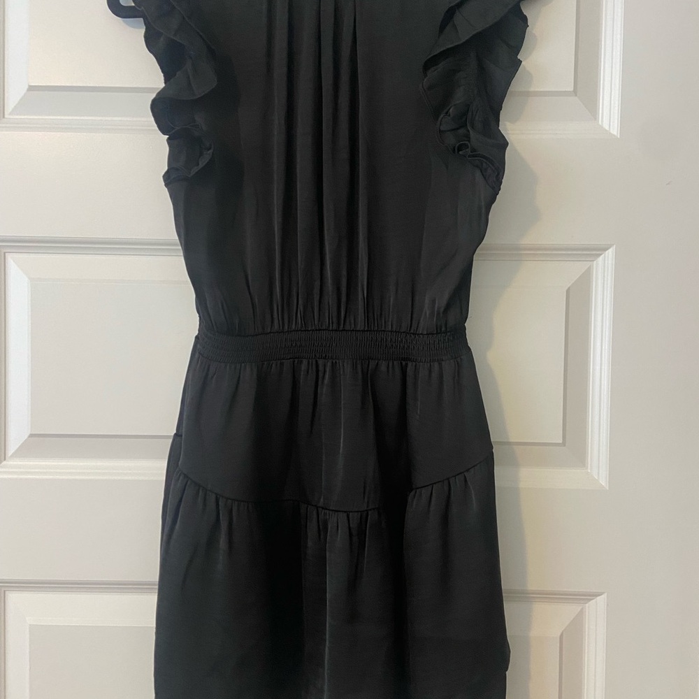 BB Dakota by Steve Madden black ruffle mini dress- XS NWOT - Picture 8 of 9